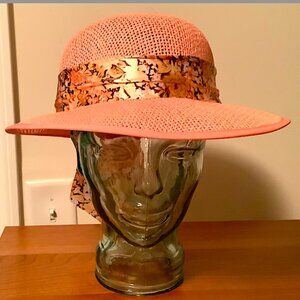 Salmon  Summer Hat! Never Worn!